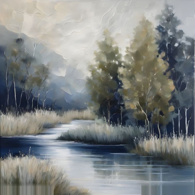 Custom canvas wall art created with AIAIO